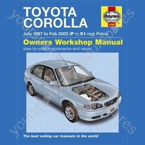 Toyota Corolla Petrol (july 97 - Feb 02) Haynes Repair Manual Download